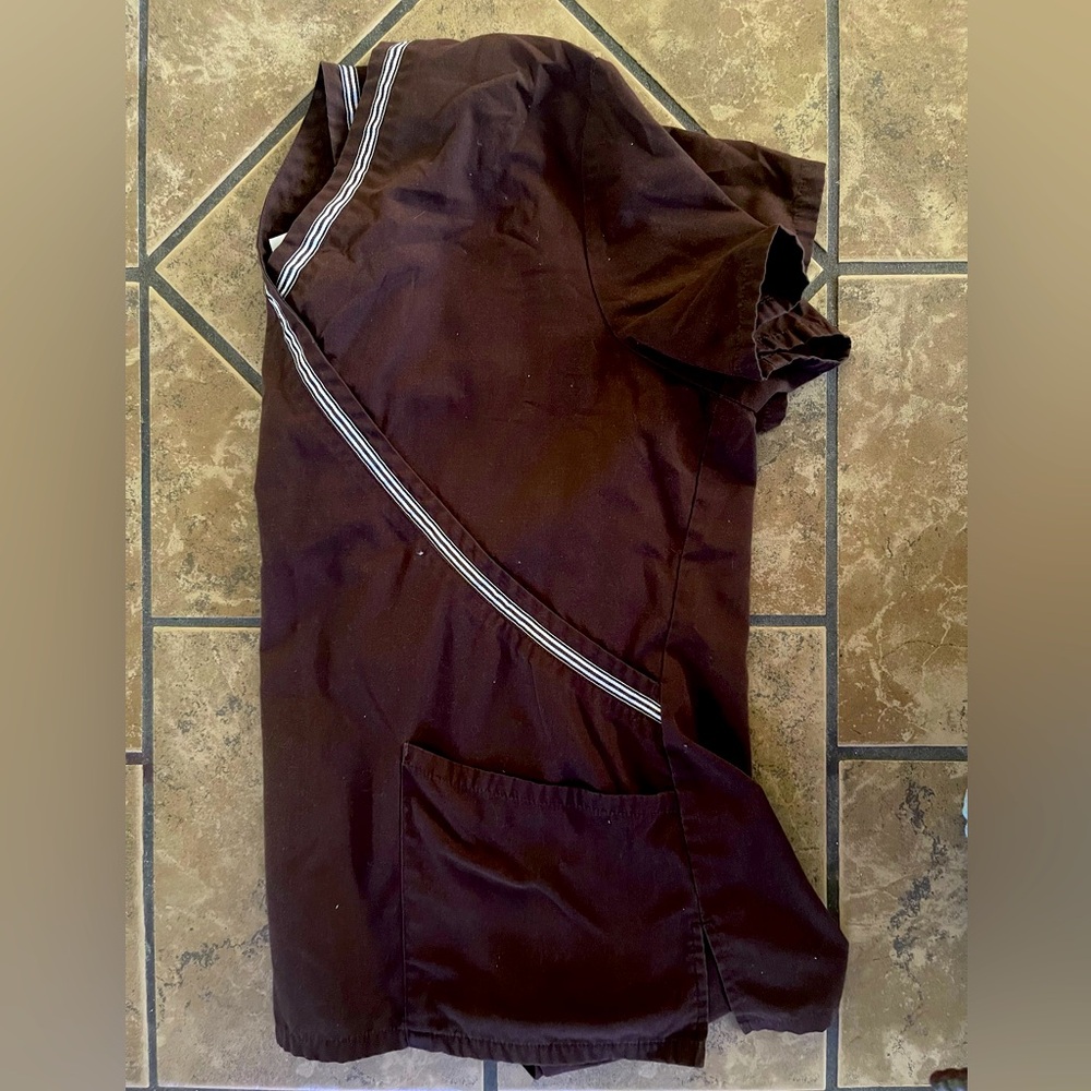 Brown scrub top